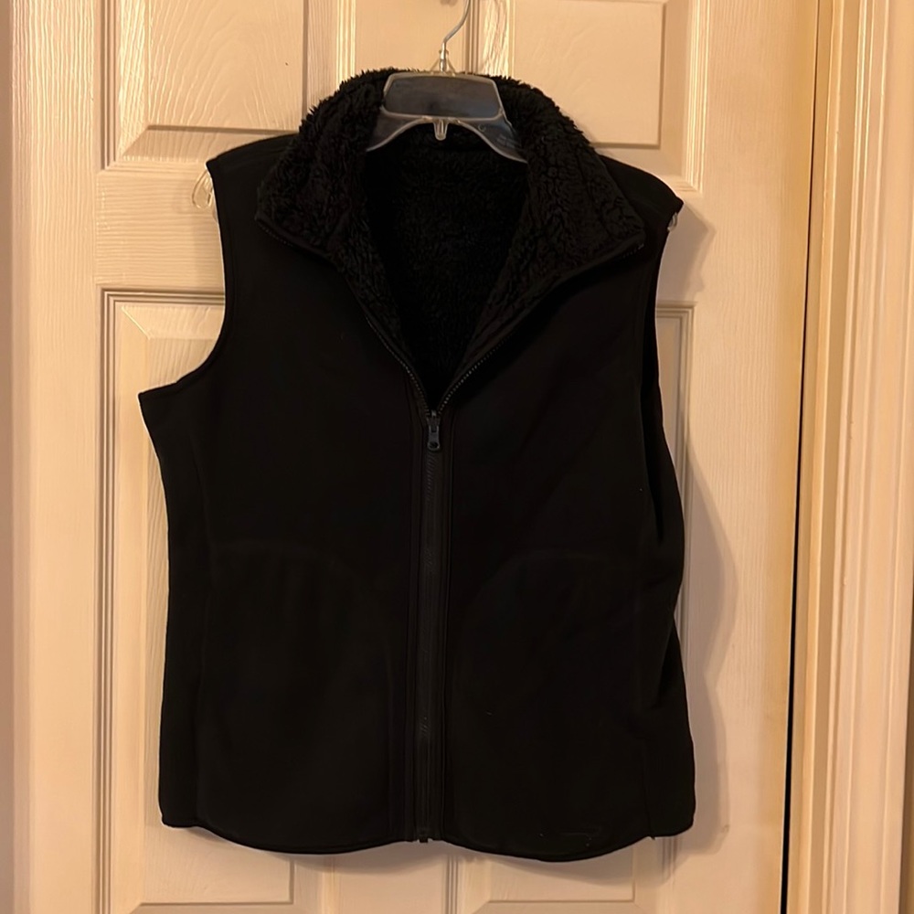 Natural Reflections Black Reversible Vest.